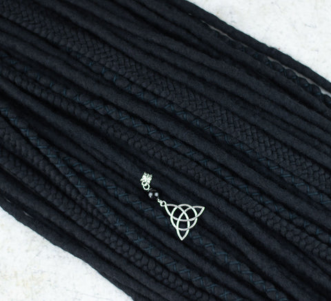 Full set of Dark Viking wool dreads