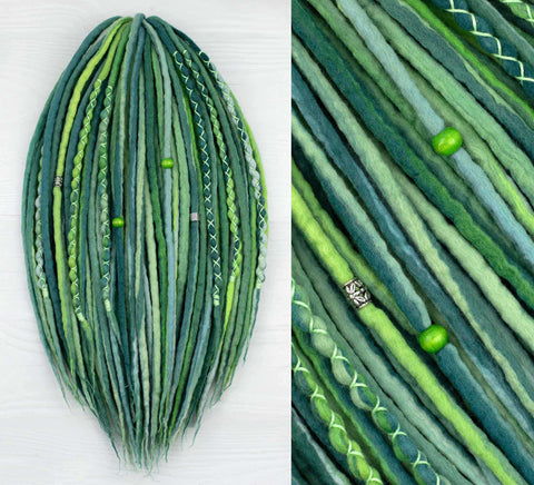 Evergreen dreadlock extensions