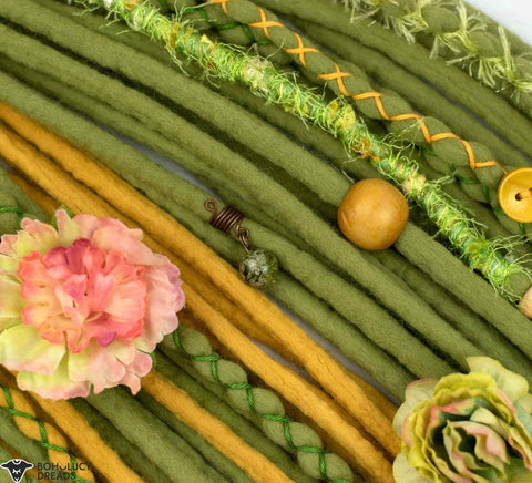 Fairy tale one-of-a-kind wool hair extensions