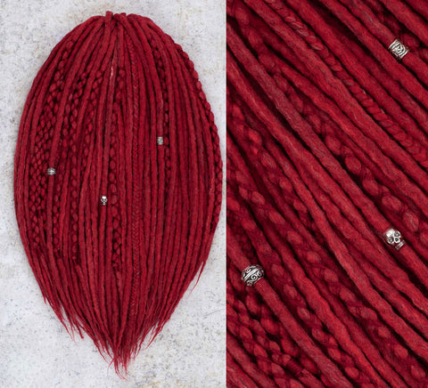 Flamenco wool hair extensions