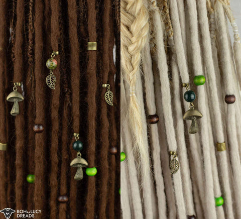 Forest dread bead set