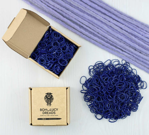 Galaxy blue rubber band 500 pcs