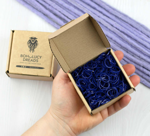 Galaxy blue rubber band 500 pcs