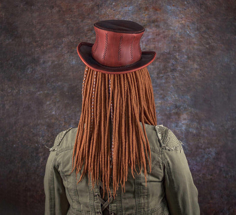 Mixed set of double ended and single ended wool dreads 'Ginger'