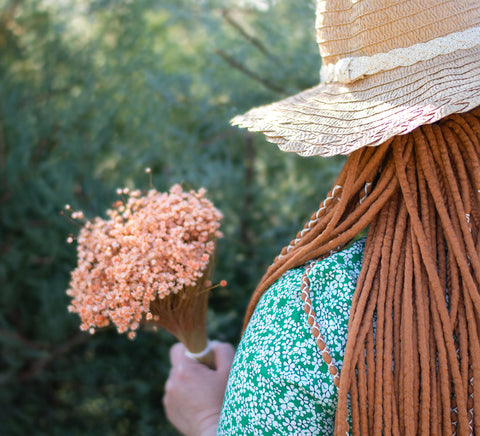 Ginger wool dread set