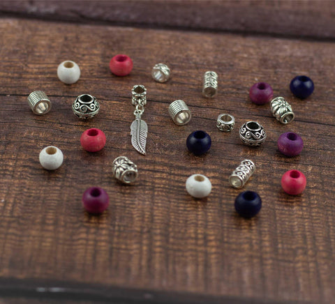 Hydrangea dread bead set