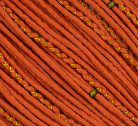 Marigold set of 10 pcs wool dreads bundle