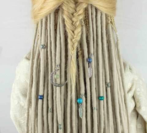 Ocean dread bead set