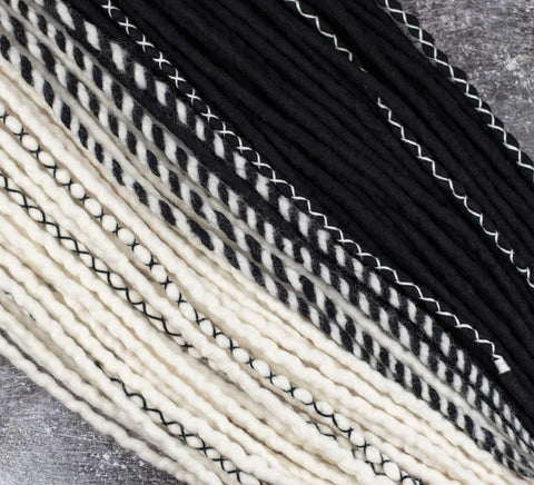 Piano wool dreadlock extensions