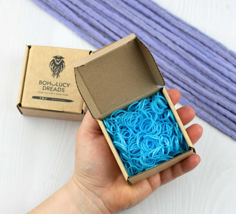 Sky blue rubber band 500 pcs