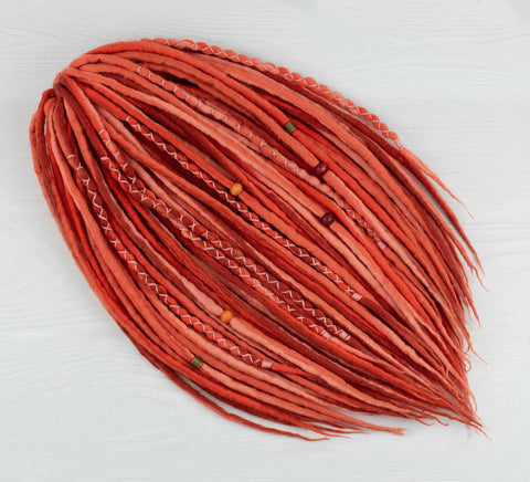 Velvet dreadlock extensions