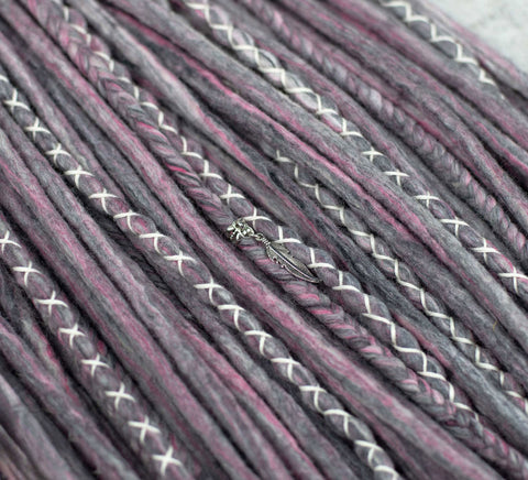 Winter flower dreadlock extensions