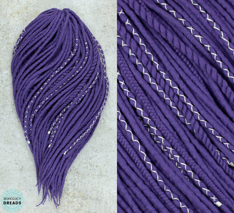 Wisteria wool hair extensions