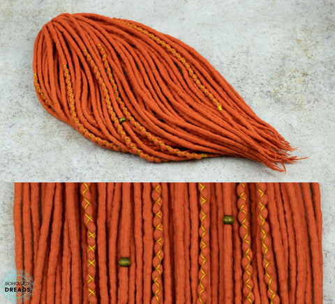 Marigold wool dreads